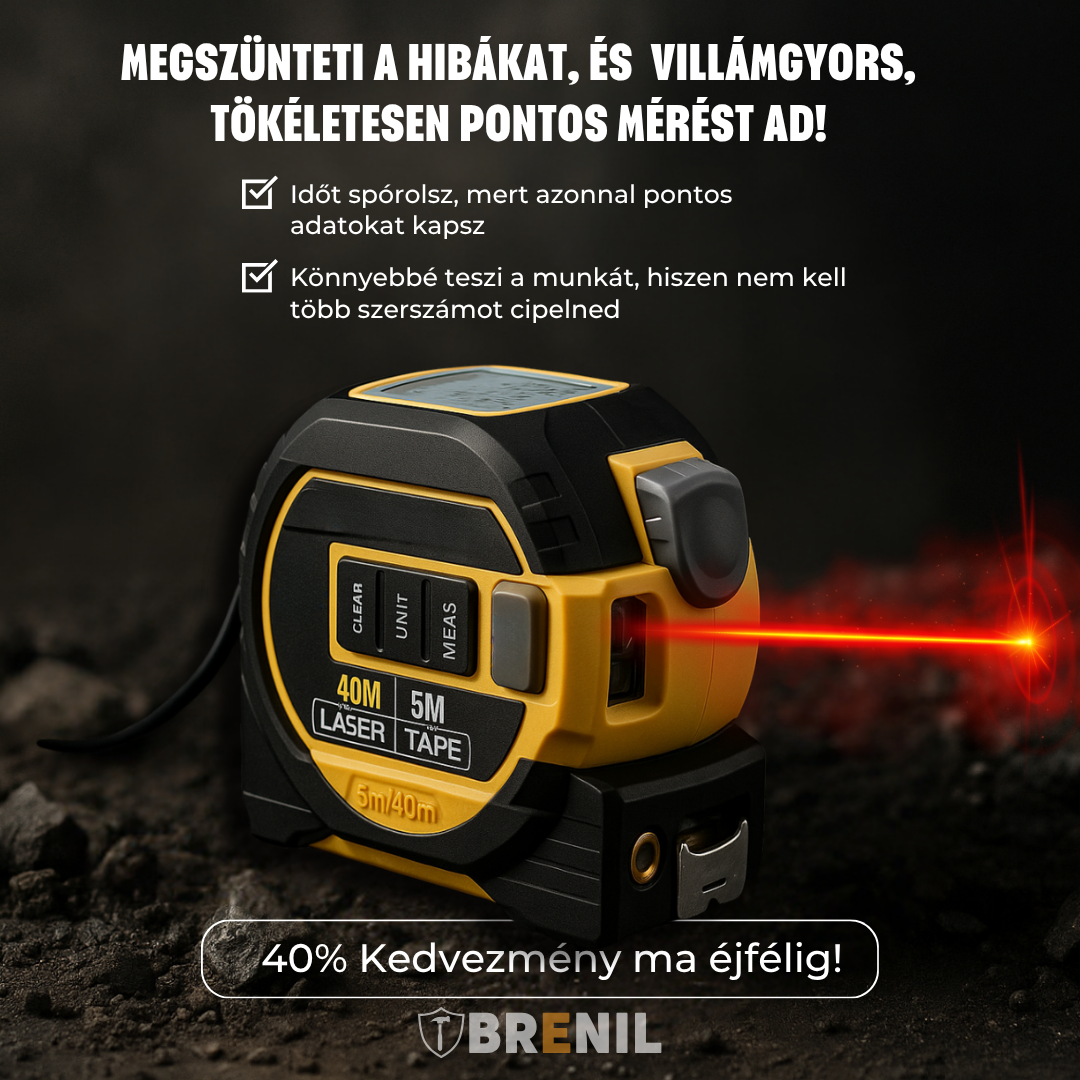 Brenil™ - 3 in 1 Lézeres Pro Mérőszalag