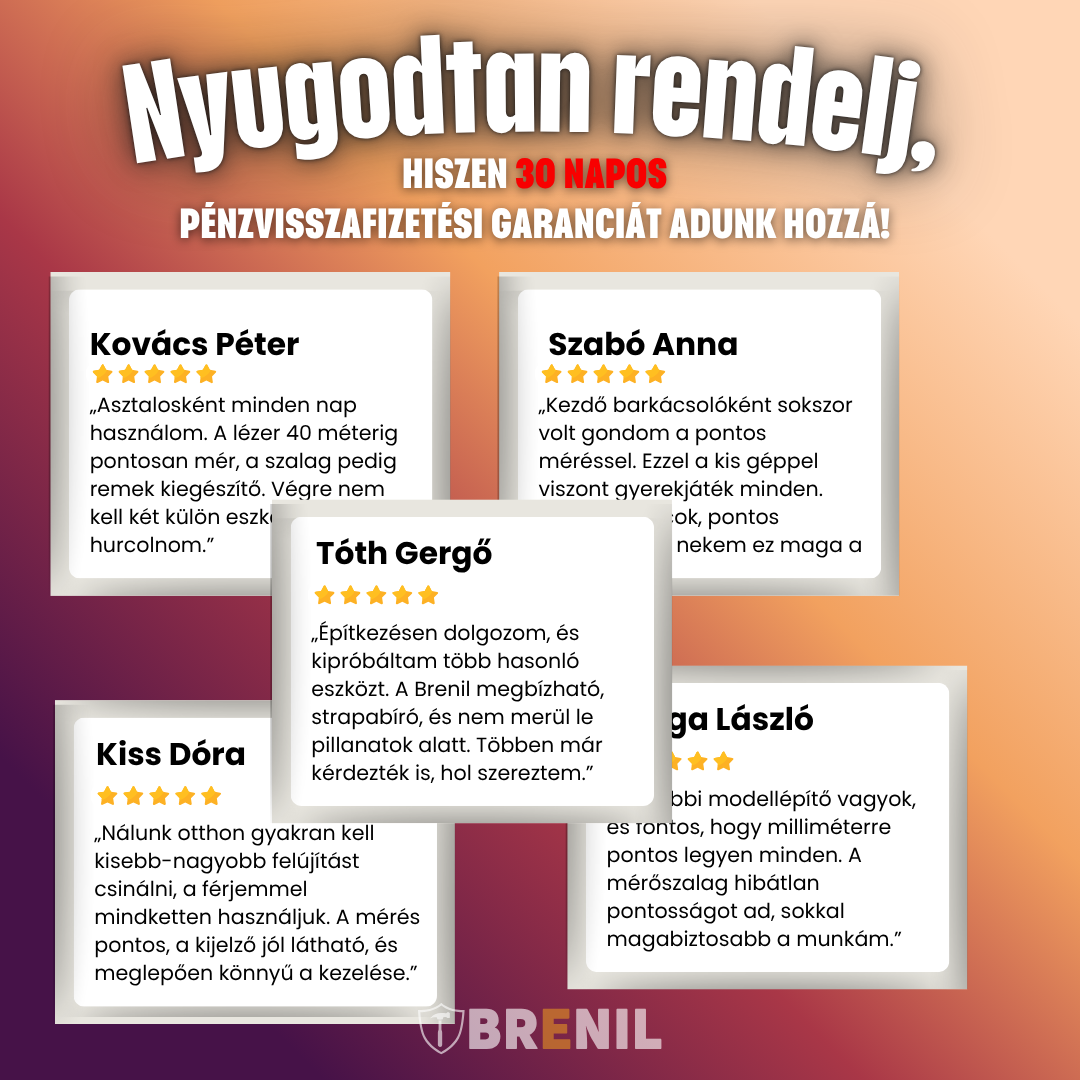 Brenil™ - 3 in 1 Lézeres Pro Mérőszalag