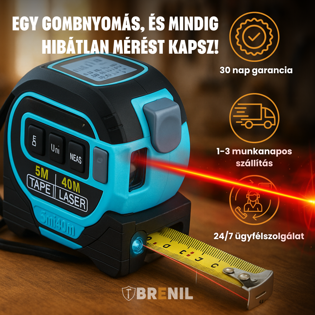 Brenil™ - 3 in 1 Lézeres Pro Mérőszalag