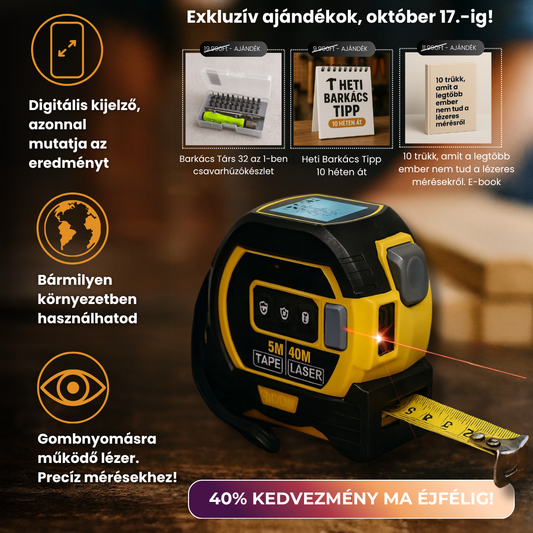 Brenil™ - 3 in 1 Lézeres Pro Mérőszalag